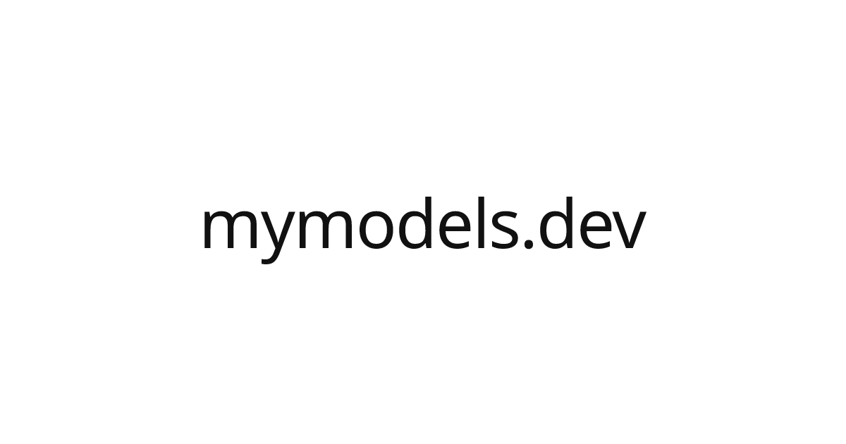 mymodels.dev